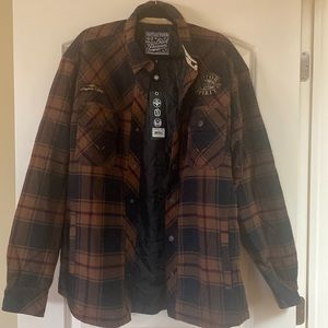 Affliction flannel jacket